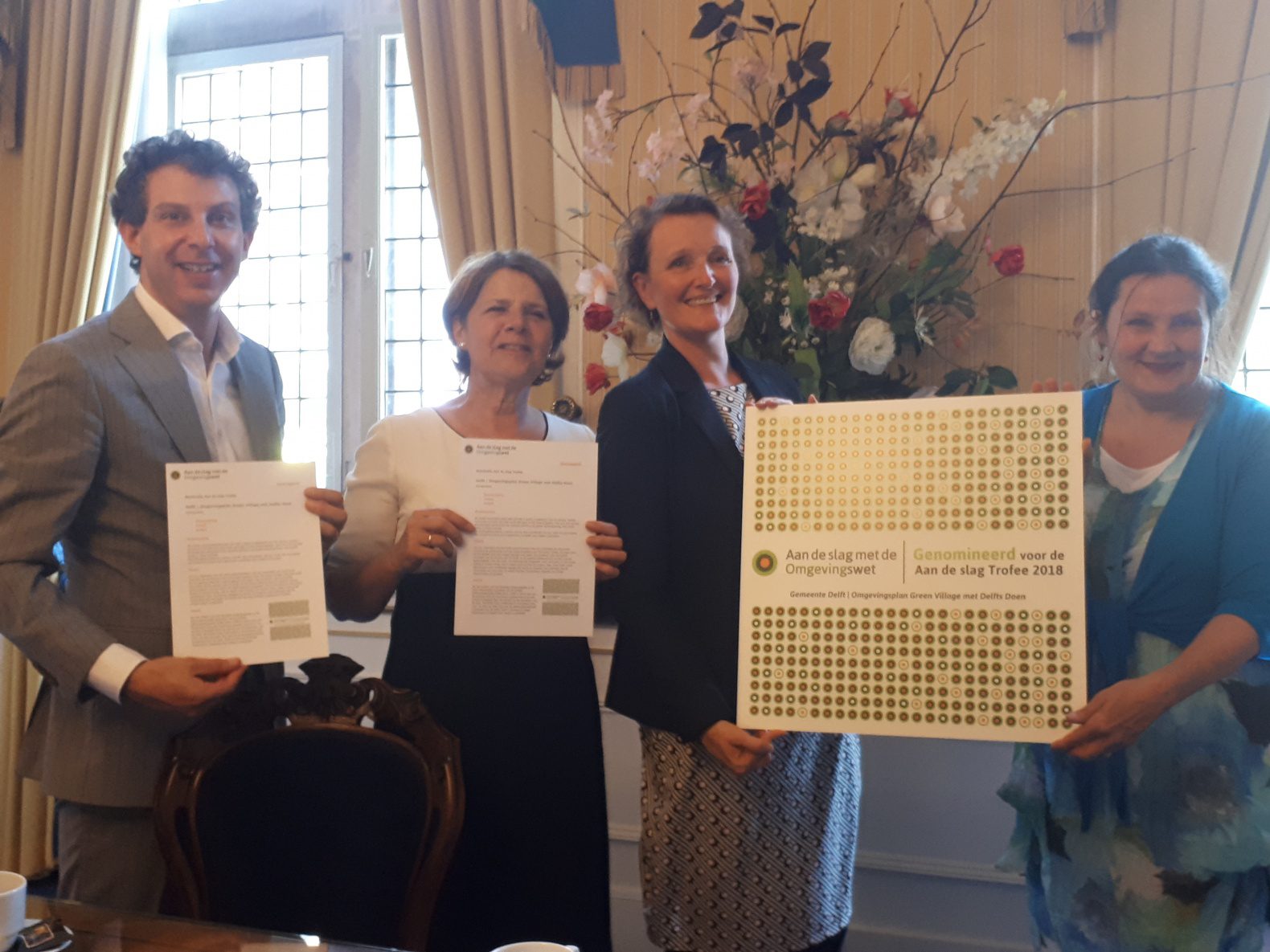 nominatie gemeente Delft en The Green Village Aan de Slag trofee omgevingswet 